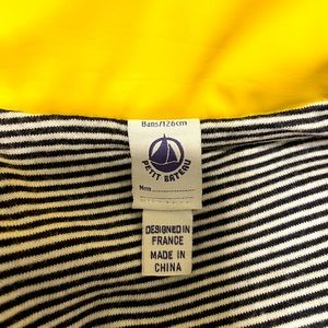 Petit Bateau yellow rain coat size 8.